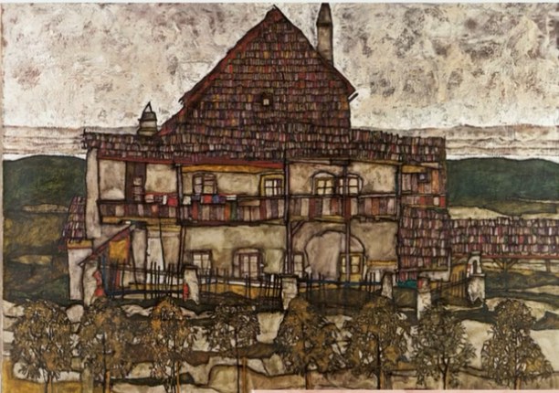 Artwork of a house with a shingle roof used for From Another Perspective.